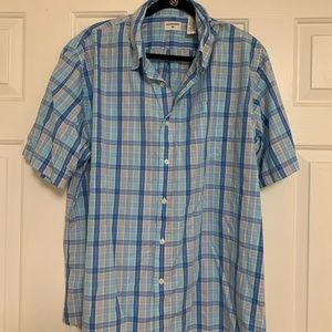 6 men’s XXL button down short sleeve shirts. Dockers, Mossimo Haggar